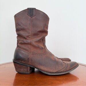 Durango RD8423 Women’s 8” Western Brown Leather Cowboy Boot | US 7